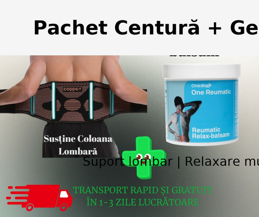 Centură cu fir de cupru + gel reumatic