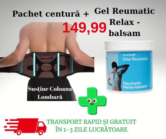 Centură cu fir de cupru + gel reumatic
