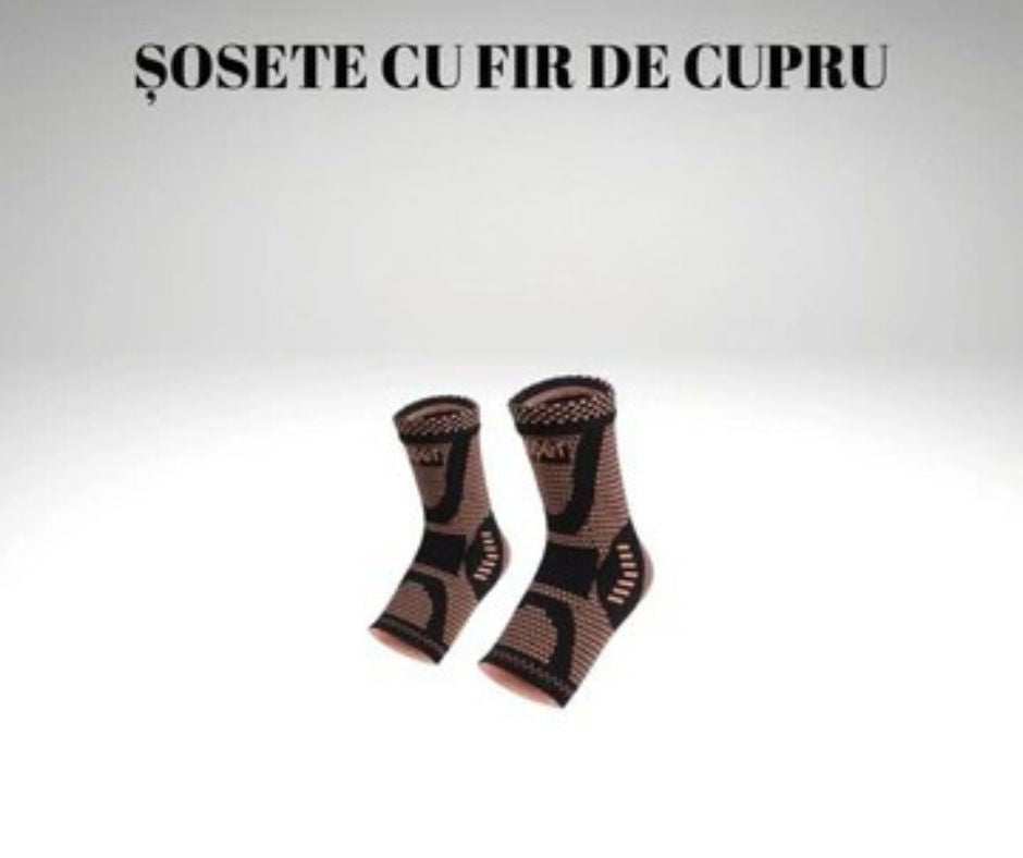 Sosete cu fir de cupru