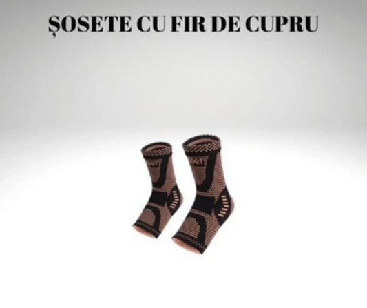 Sosete cu fir de cupru