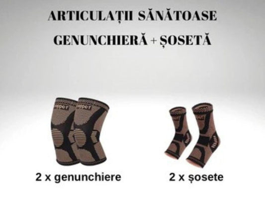 Pachet articulații genunchieră + șosetă