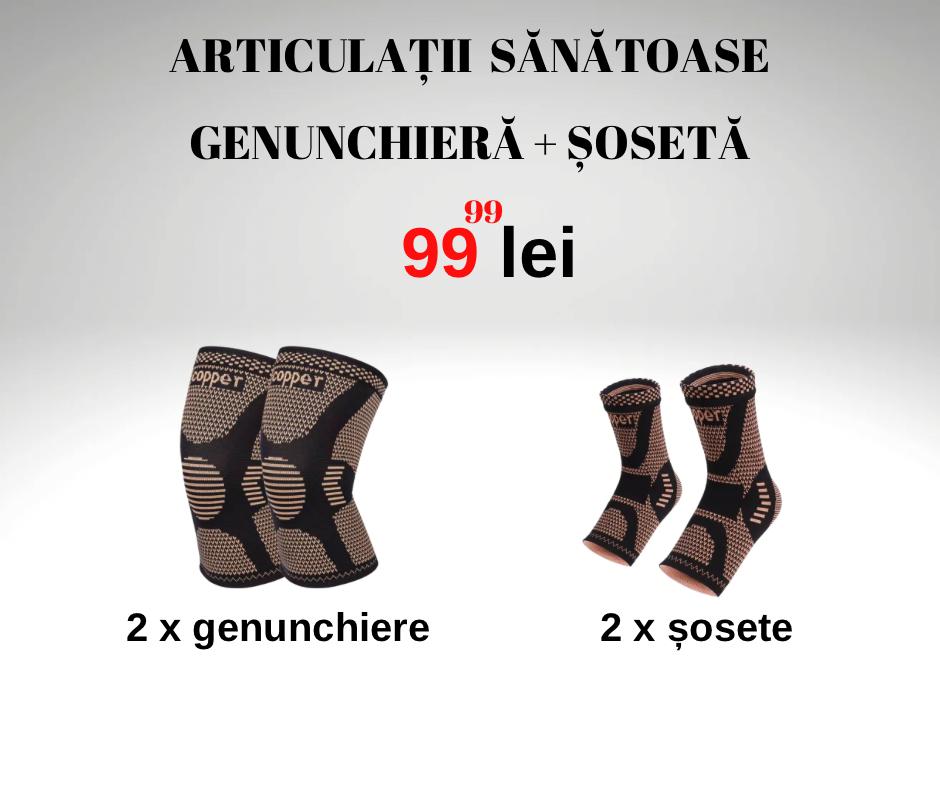 Pachet articulații genunchieră + șosetă