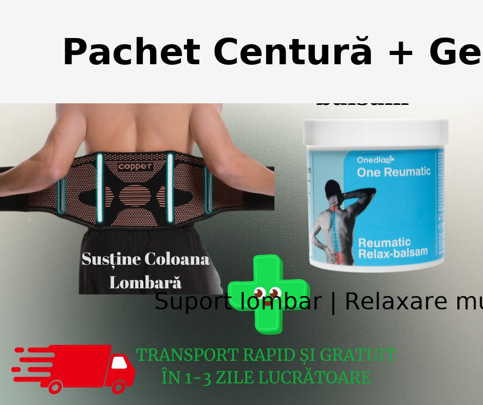 Centură cu fir de cupru + gel reumatic