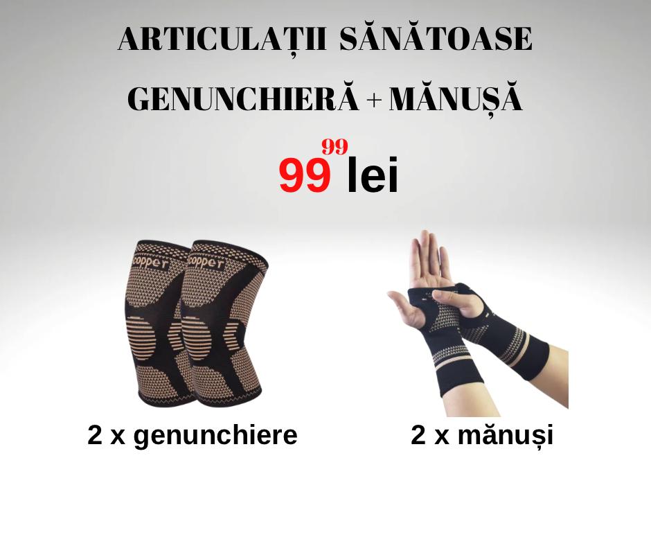 Pachet articulații genunchieră + mănușă