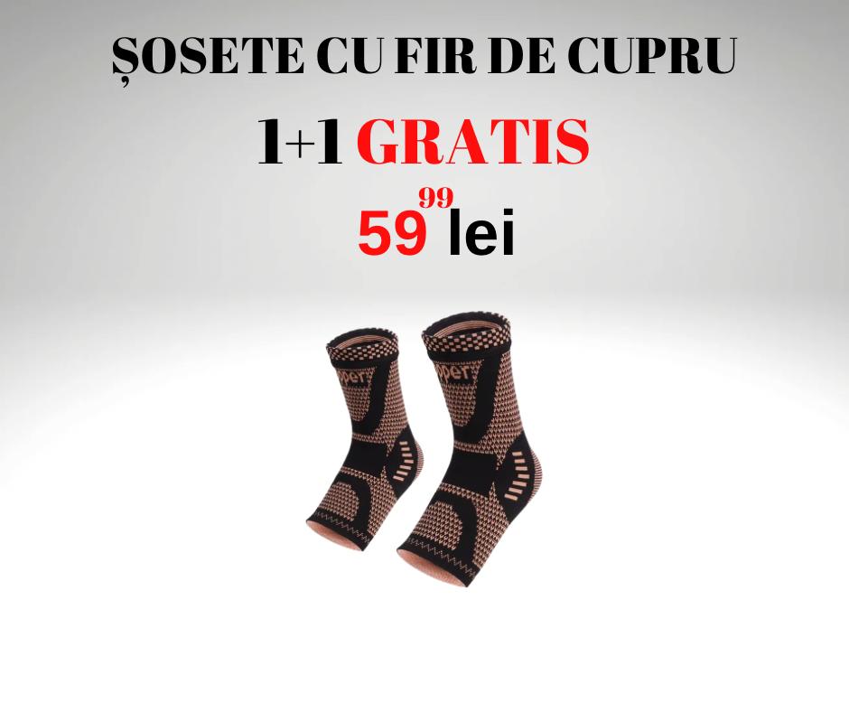 Sosete cu fir de cupru